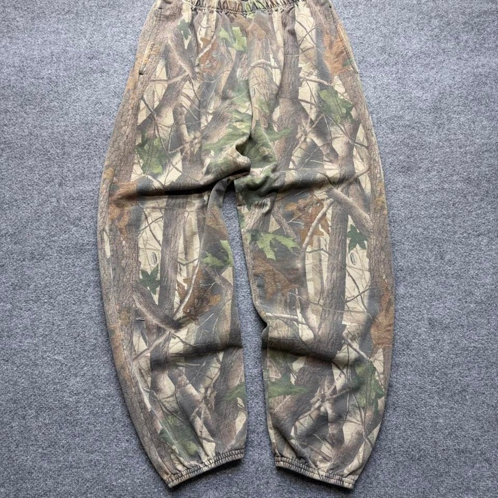 Vtg baggy camo men's sweatpants size large